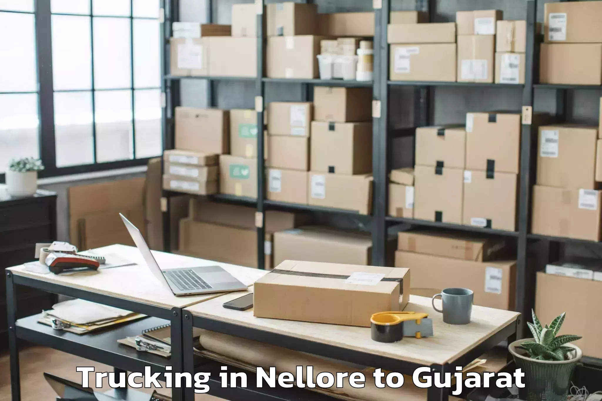 Book Nellore to Dwarka Trucking Online